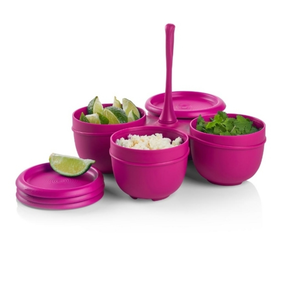 Tupperware Essentials Condiment Server New